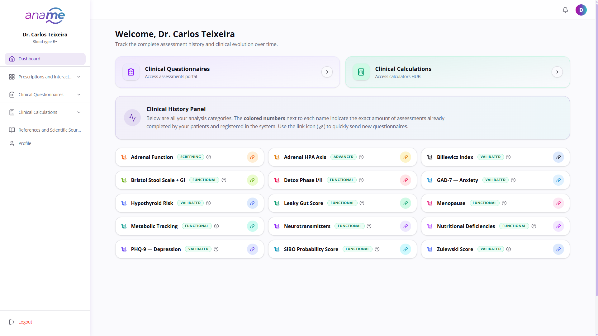 AnameLab Web App