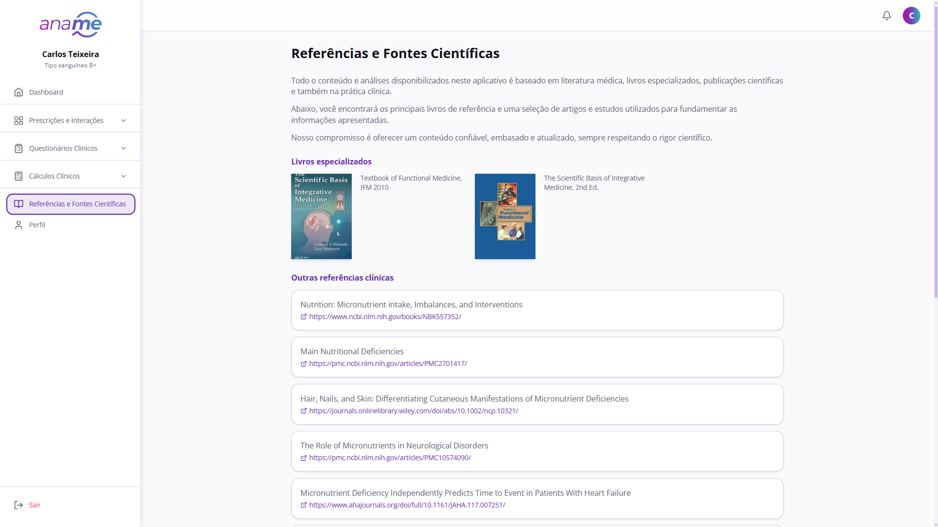 Biblioteca de Referências Científicas 1